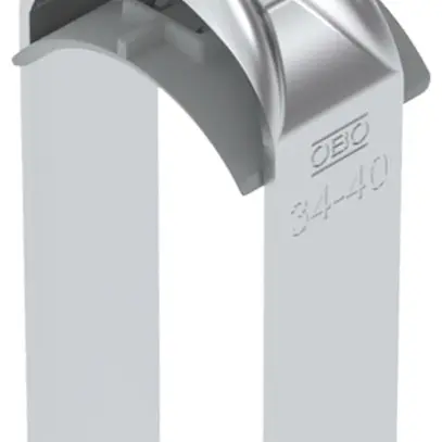 Fixation rapide BET 2056 pied à H matière synthétique 34…40mm 2×câble aluminium 