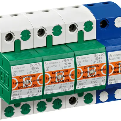 Protezione di sovratensione Bettermann MCD 50-B 3+1 255V 