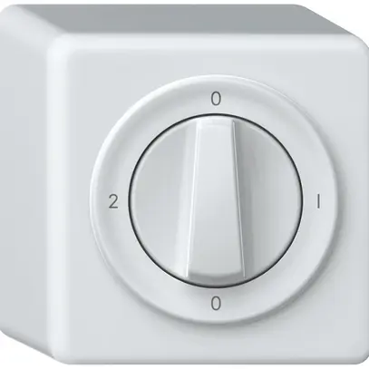 Interruttore rotativo AP origin commutatore 2/1L 16A 250V 0-1-0-2 88×88×54mm bi 