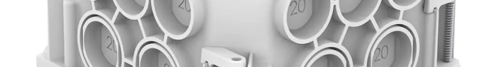 Boîte de dérivation ENC Spotbox Conexa 75H Set 115×115×75mm blanc 