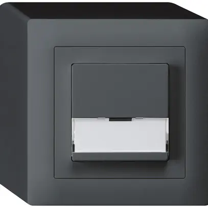 Tasto di suoneria AP A/1L kallysto antracite con porta-etichetta 37×15mm 