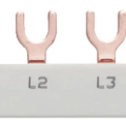 Pettine di raccordo Hager 4P 4L forca 10mm² 63A 210×12mm bianco 