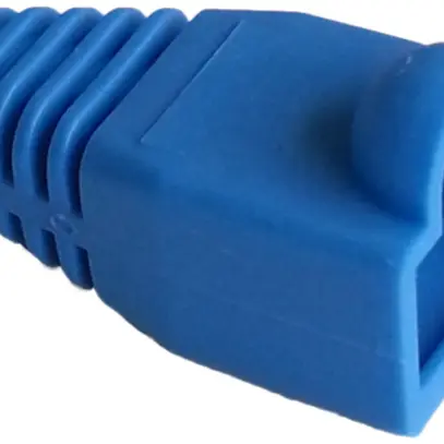 Douille anti-pliage bleu, pour fiche RJ45, droite 