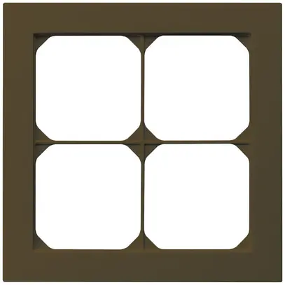 Cadre de recouvrement ENC kallysto.pro 2×2 brun 154×154mm 