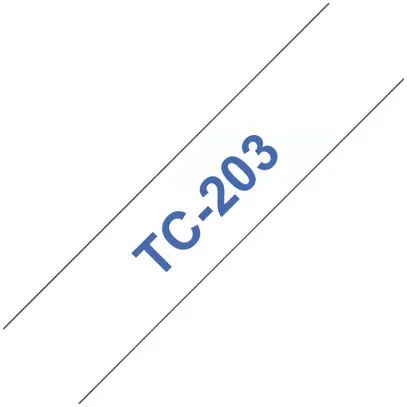 Schriftbandkassette TC 12mm×7.7m weiss 