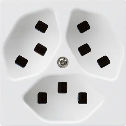 Prise Hager kallysto 3×T23 A blanc ultra 