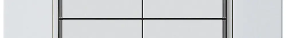 Poussoir KNX ENC KPR 4×touches 4×points actionnables LED blanc 