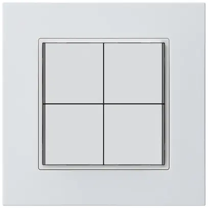 Poussoir KNX ENC KPR 4×touches 4×points actionnables LED blanc 