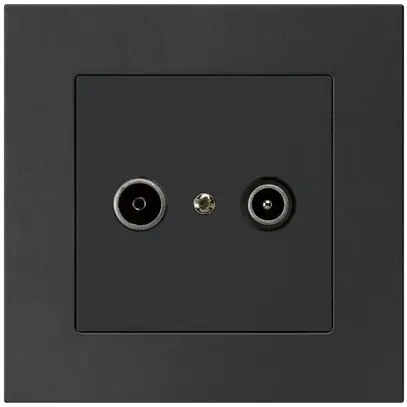Prise de passage ENC kallysto.pro R/TV 23dB noir 