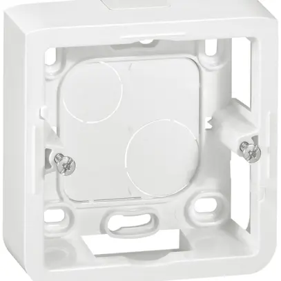 Boîtier AP MOS 1×2 modules blanc p=40mm 