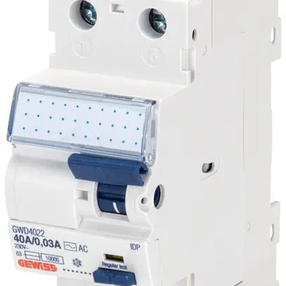 Interruttore differenziale Gewiss 90 RCD 2P 230V 40A 0.03A A 2UM 