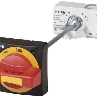 Manette rotative ETN NZM2-XTVDVR verrouillable rouge/jaune 