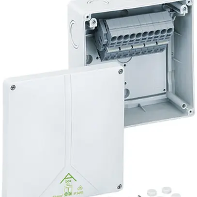 Boîte dérivation AP Abox SL 10², 5×10mm², 180×180×91mm 