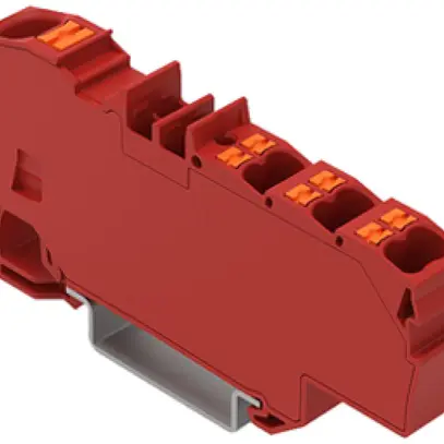 Morsetto di passaggio WAGO Contact TOPJOB S 1×6/6×1.5mm² Ex e II rosso 