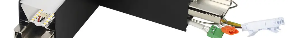 Parte luminosa a L Sylvania Otao Linear 4.9W 600lm 830/840 221×221mm nero 