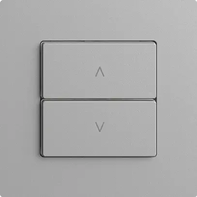 Stazione secondaria 1K/2T per interruttore tapparelle Edue Wiser silver 