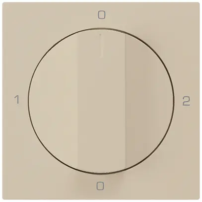 Inserto per interruttore rotativo kallysto 2/1P beige con manopola 