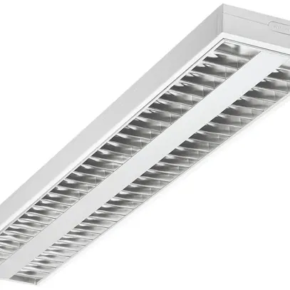 Lampada LED con griglia a specchio Rana 2 lampade 52W 3000K 5800lm 1200mm 