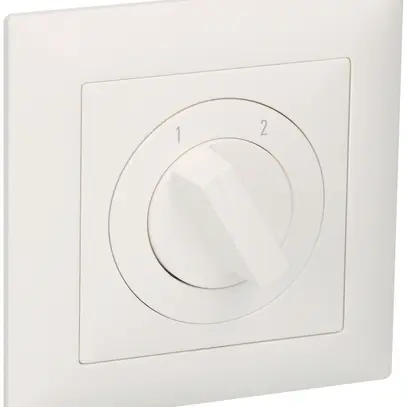 UP-Umschalter EDUE, 20A, 3P, 88×88mm, 60°, 1-2, weiss 