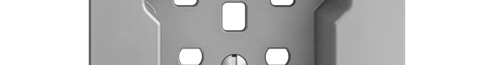 Placca frontale EDIZIOdue 25 silver 