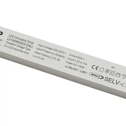 Alimentation LED SLV 100W 24V DALI VAR 350×30mm 