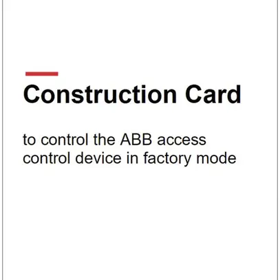 Scheda transponder ABB-AccessControl "Construction Card" 