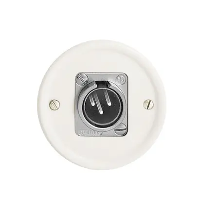 Scatola di raccordo INC FH XLR 3L P con interno spina bianco 