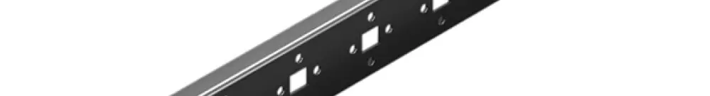 Plaque de montage Rittal DK 5302.204 19" 1UH 450mm noir 