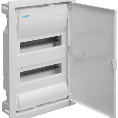 Distributore INC Hager volta 2-file 24UM IP30 348×505×94.5mm 