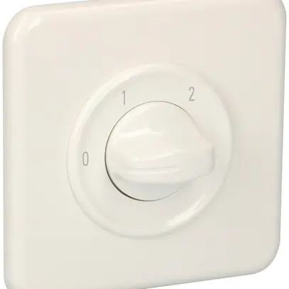 Interrupteur à gradation ENC SDUE, 20A, 1P, 90×90mm, 2×60°, 0-1-2, blanc 
