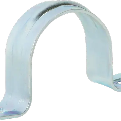 Brida acciaio 2 viti M32 zinc. 