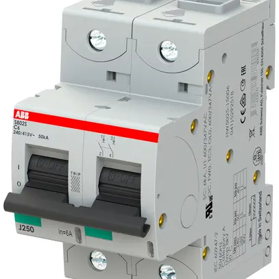 Disgiuntore ABB S802S-C6 2P 400V C-6A 50kA 3UM 