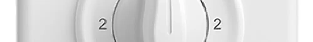 Interruttore rot.INC STANDARDdue 3/1L bianco, con impugnatura girevol 