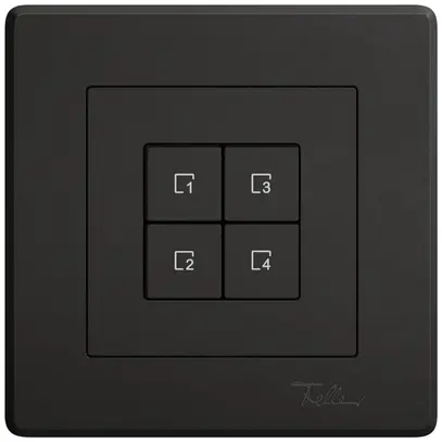 Poussoir scènes ENC EDIZIO.liv Wiser SNAPFIX® 4 scènes 4 touches no 