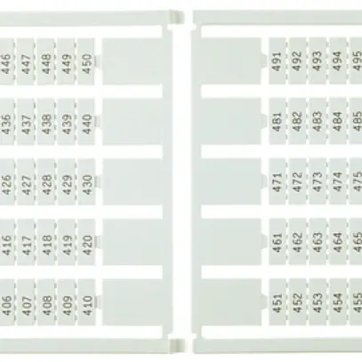 Etichetta di marcaggio 5×9mm 4×A-Z, 5 carte da 100 