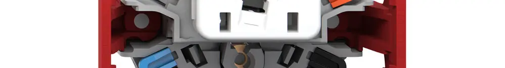 Kombination Feller SNAPFIX® S3L+T13 Seitenbeleuchtung bl 