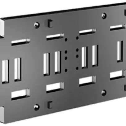 Support pour rail Rittal SV 9686.100 4P 70mm pour E-Cu 5…10×30mm 2pcs 