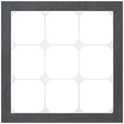 Abdeckrahmen KAL.art 3×3 214×214mm Schiefer schwarz 