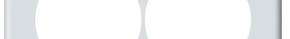 Plaque de recouvrement ENC origin 3×2 Ø58mm 152×212mm blanc 