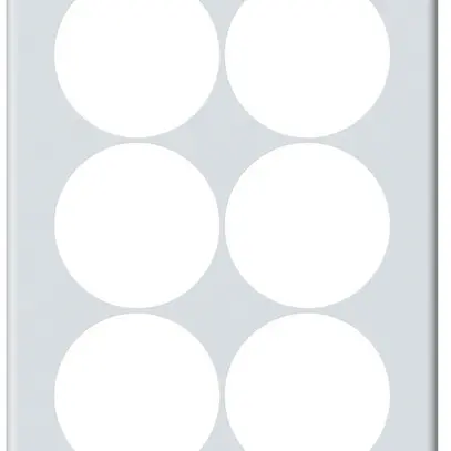 Plaque de recouvrement ENC origin 3×2 Ø58mm 152×212mm blanc 