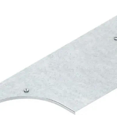 Coperchio Niedax mont.raccordo T p.KR l=304mm sistema chiusura, acciaio zincato 