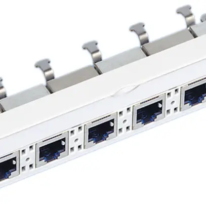 Elément universel freenet R&M 6×RJ45 cat.6(Real10) blindé 