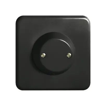 Kit frontale INC FH nero per interruttore & contatto a tirante 