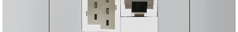 EB-Dose kallysto 1×RJ45u+1×TT83 hellgrau 