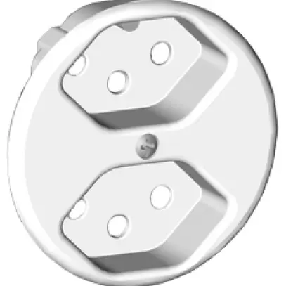 Disco frontale 2×tipo 13 bianco basico 