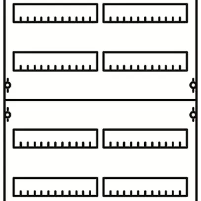 Modulo di ampliamento AMD ABB 2V23A, per distrib.CombiLine 2-campi 6-file 144UM 