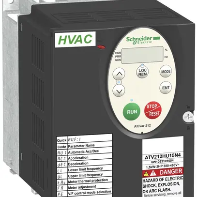Convertitore di frequenza Schneider Electric 1.5KW, 380…480VAC, 0.5…200Hz 