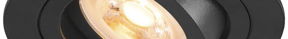 Downlight LED SLV NEW TRIA 75 GU10 1×10W VAR Ø93mm noir 