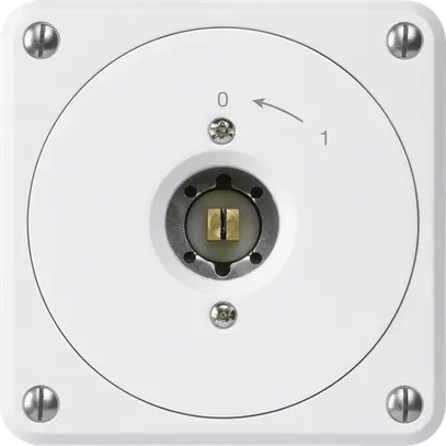 Contact pivotant à clé carrée ENC robusto blanc sans clapet 1P combi 