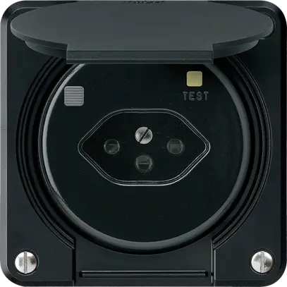 Presa FI robusto A T13 30mA nero 